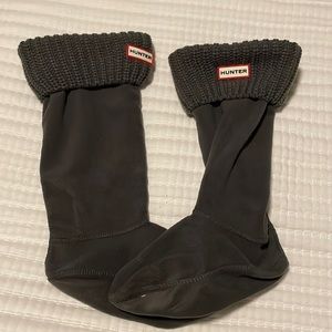 Hunter rain boot socks dark grey